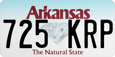 AR license plate 725KRP