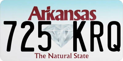 AR license plate 725KRQ