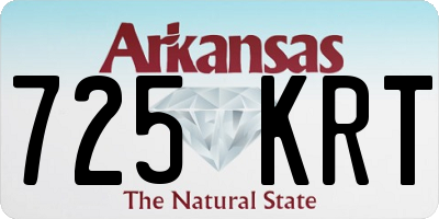 AR license plate 725KRT