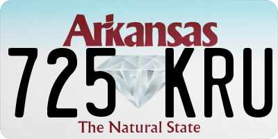 AR license plate 725KRU