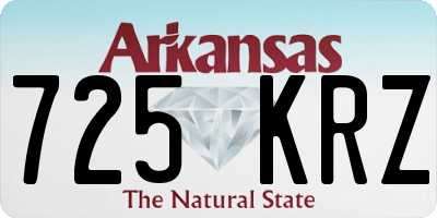 AR license plate 725KRZ