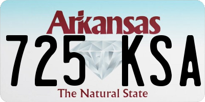 AR license plate 725KSA