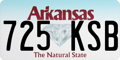 AR license plate 725KSB