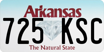 AR license plate 725KSC
