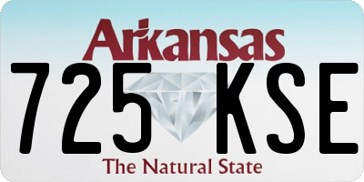 AR license plate 725KSE