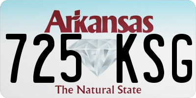 AR license plate 725KSG
