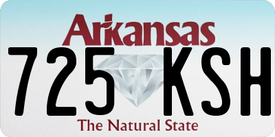 AR license plate 725KSH