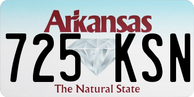AR license plate 725KSN