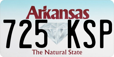 AR license plate 725KSP