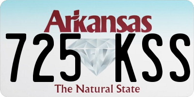 AR license plate 725KSS