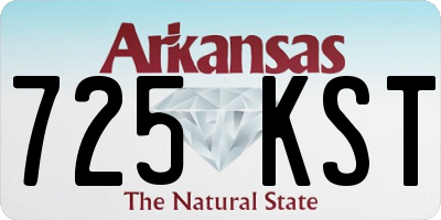 AR license plate 725KST