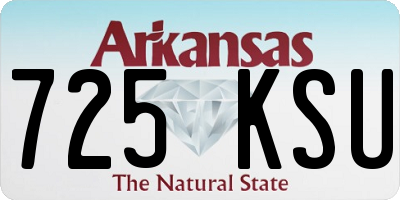 AR license plate 725KSU