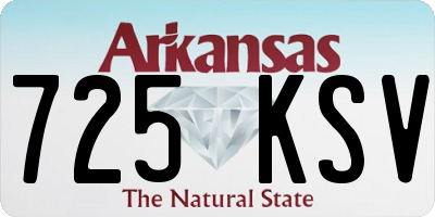 AR license plate 725KSV