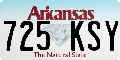 AR license plate 725KSY