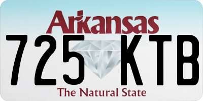 AR license plate 725KTB