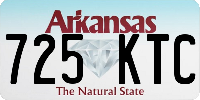 AR license plate 725KTC