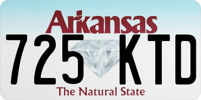 AR license plate 725KTD