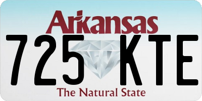 AR license plate 725KTE