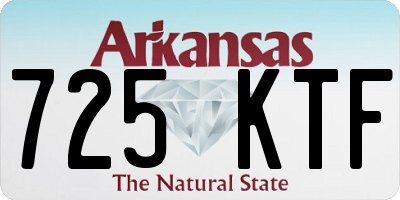 AR license plate 725KTF