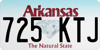 AR license plate 725KTJ