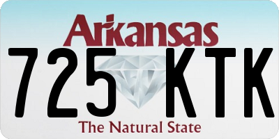 AR license plate 725KTK