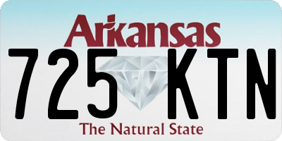 AR license plate 725KTN