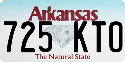 AR license plate 725KTO