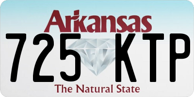 AR license plate 725KTP