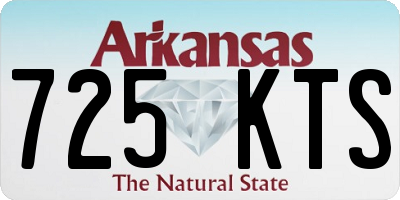 AR license plate 725KTS