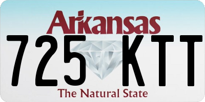 AR license plate 725KTT