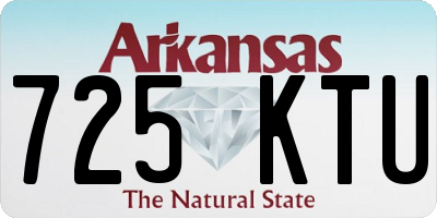 AR license plate 725KTU
