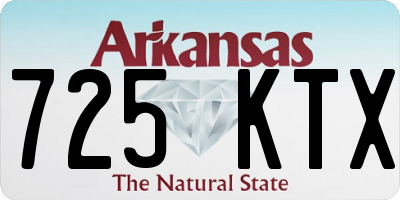 AR license plate 725KTX