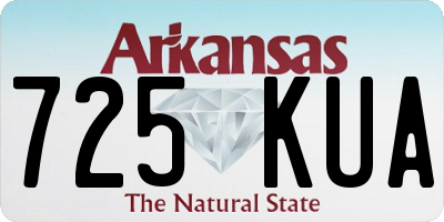 AR license plate 725KUA