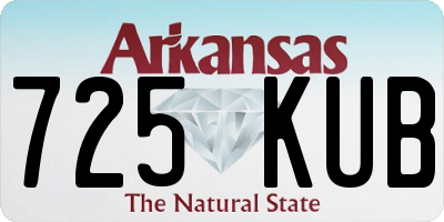 AR license plate 725KUB