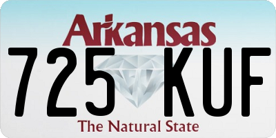 AR license plate 725KUF