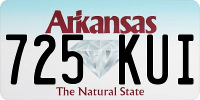 AR license plate 725KUI