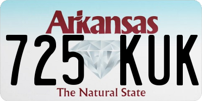 AR license plate 725KUK
