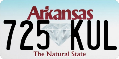 AR license plate 725KUL