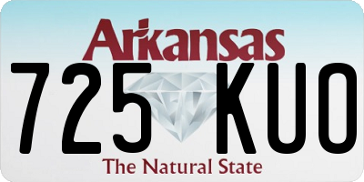 AR license plate 725KUO