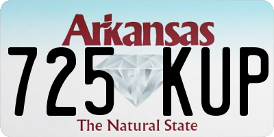 AR license plate 725KUP