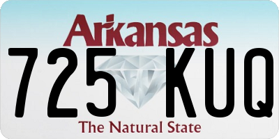 AR license plate 725KUQ