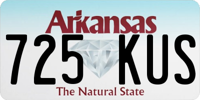 AR license plate 725KUS