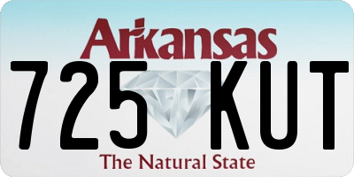 AR license plate 725KUT