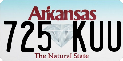 AR license plate 725KUU