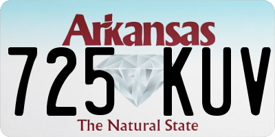 AR license plate 725KUV