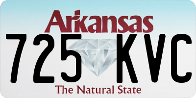 AR license plate 725KVC
