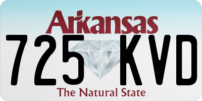 AR license plate 725KVD