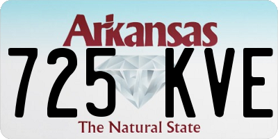 AR license plate 725KVE