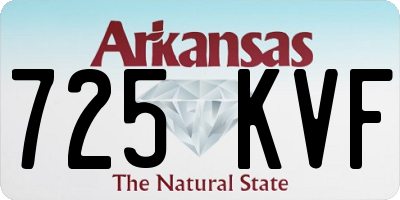 AR license plate 725KVF