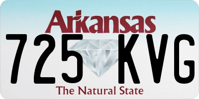 AR license plate 725KVG